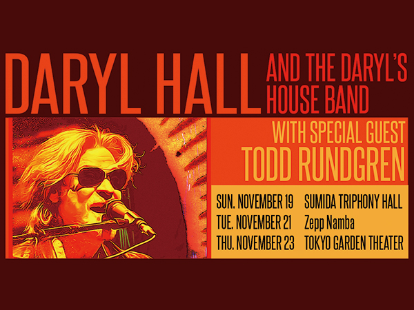 DARYL HALL with Special Guest TODD RUNDGREN